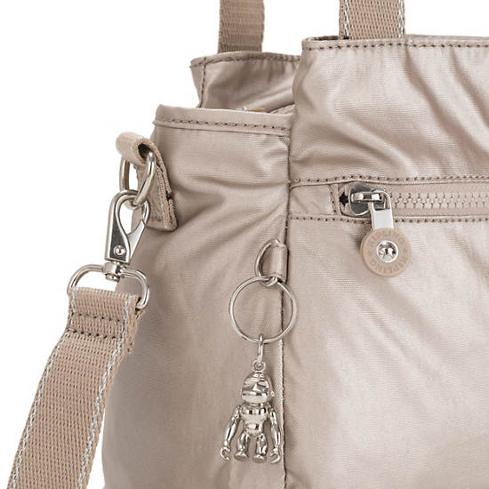 Kipling Elysia Metallic Omuz Çantası Bej Rengi | TR 1810IL